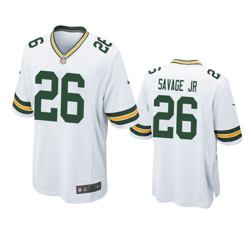 Men Green Bay Packers #26 Darnell Savage Jr Nike White Game Team NFL Jersey